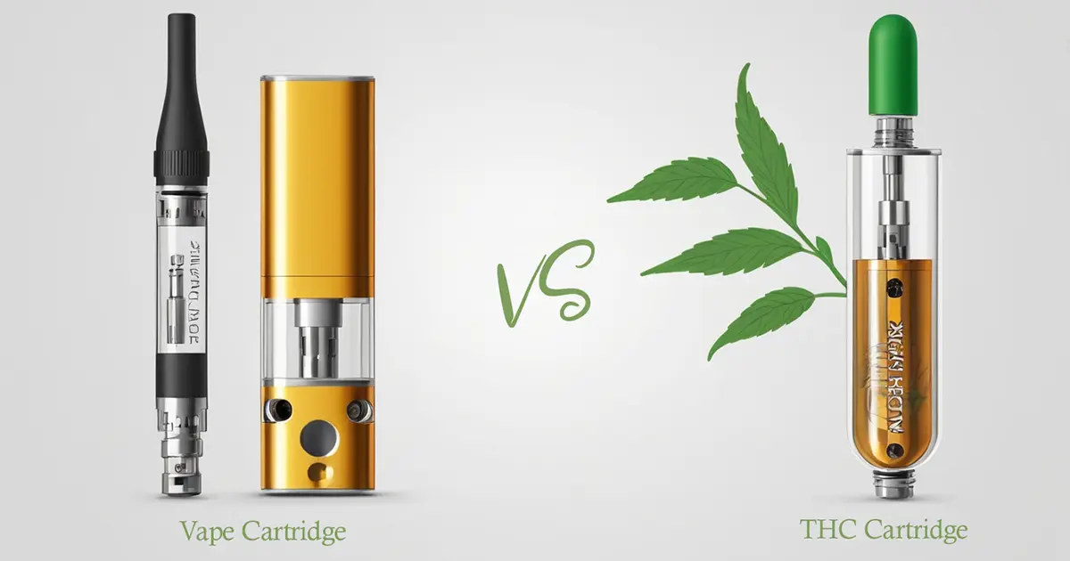 Vape Cartridge vs THC Cartridge What’s the Difference