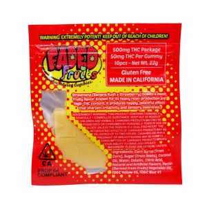 Faded Fruits THC Gummies (500mg) - Strawnana