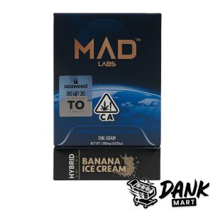 Mad Labs Vape Cartridge (2g) - Banana Ice Cream (Hybrid)