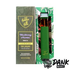 Hidden Hills Disposable Vape (2g) - Blackberry Mamba (Indica)