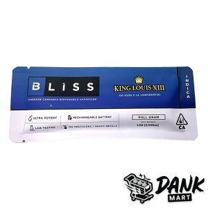 Bliss Disposable Vape (1g) - King Louis xIII / OG Kush x LA Confidential