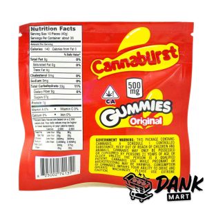Cannaburst THC Sour Gummies (500mg) - Cannaburst