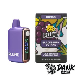 Plume Live Diamond Cannabis Vapes (2g) - BlackBerry Octane (Indica)
