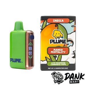 Plume Live Diamond Cannabis Vapes (2g) - Mango Mintality (Indica)