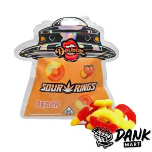 Devour Sour Rings - Peach (1500mg THC)
