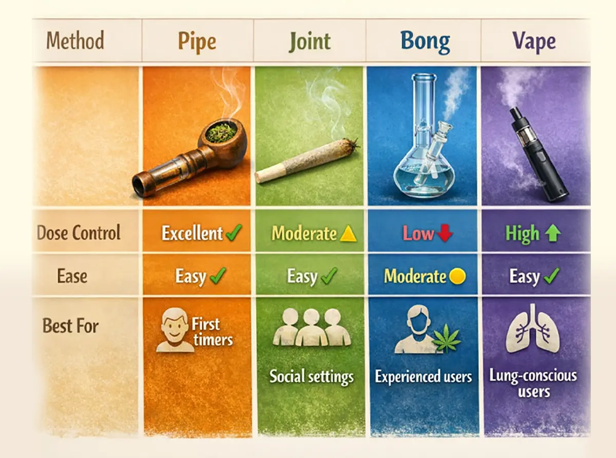 Comparison Best Smoking Method for Beginners