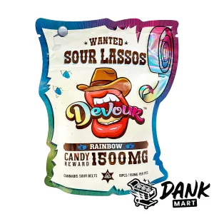 Devour Sour Lassos - Rainbow (1500mg)