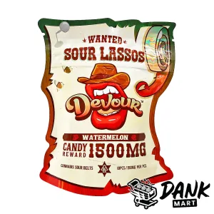 Devour Sour Lassos – Watermelon (1500MG)