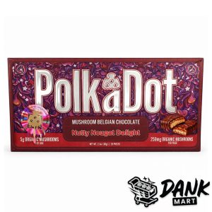 PolkaDot Mushroom Belgian Chocolate (5g) - Nutty Nougato Delight