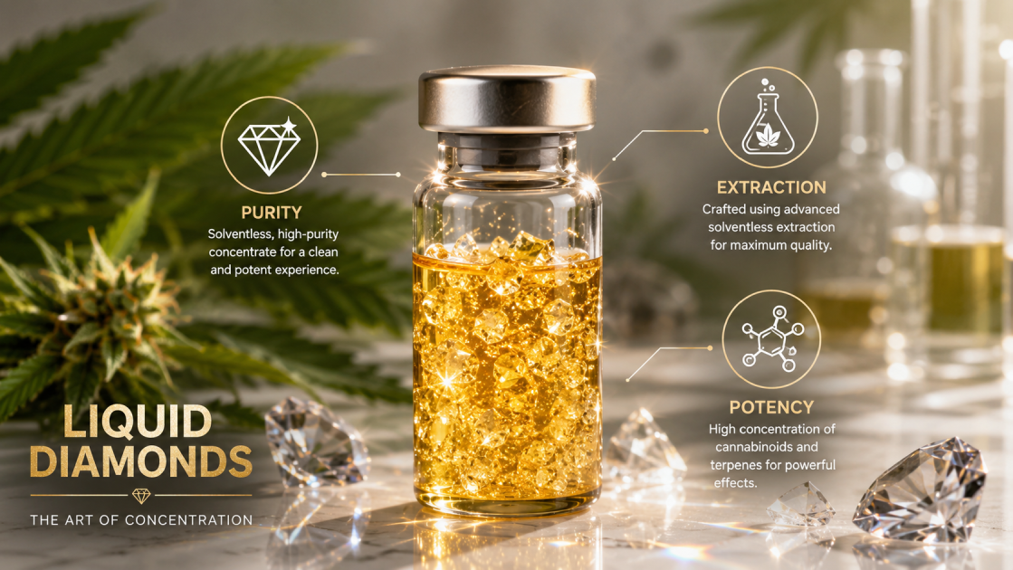 What Are Liquid Diamonds? The Complete Guide to THC Potency, Live Resin, Effects, and Safety