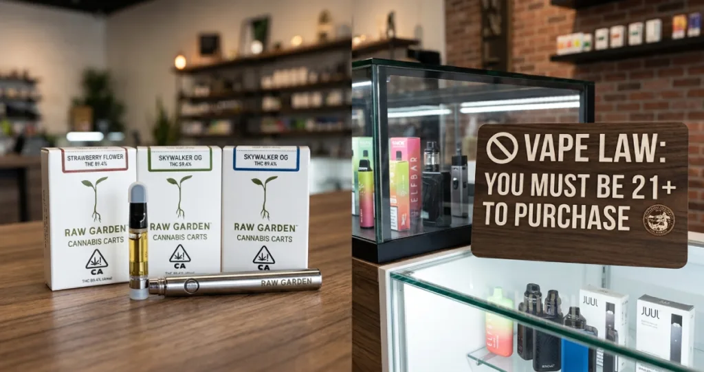 Raw Garden Carts vs. How Old Do You Have to Be to Buy a Vape? Understanding the Difference