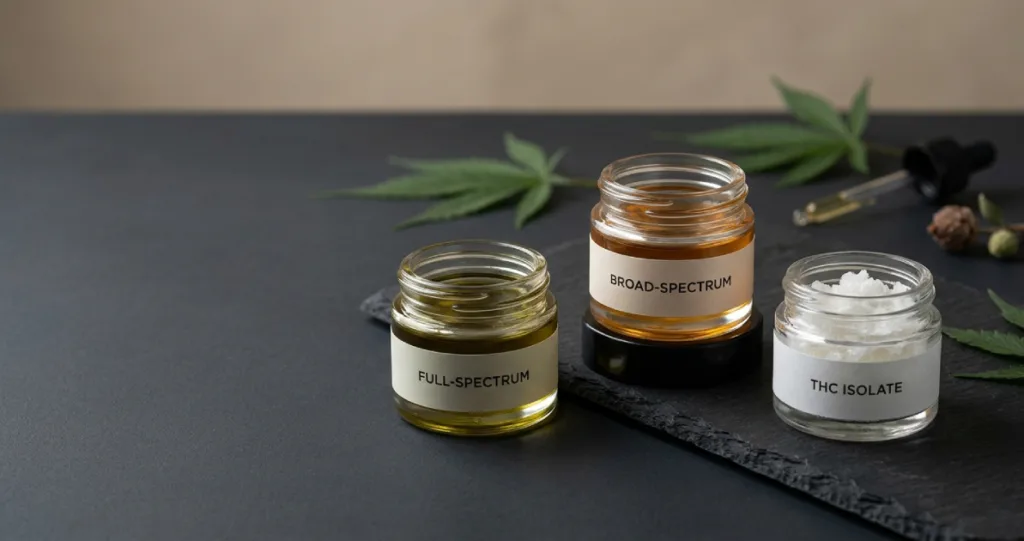 Full-Spectrum, Broad-Spectrum, or THC Isolate?
