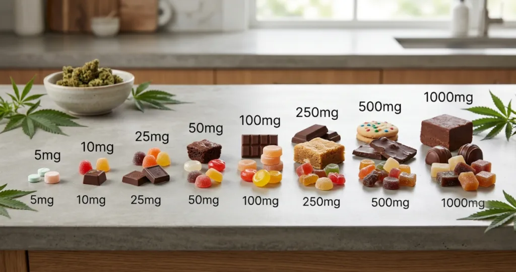 Edible Dosage Guide: From 5mg to 1000mg (Complete THC Edible Dosage Chart)