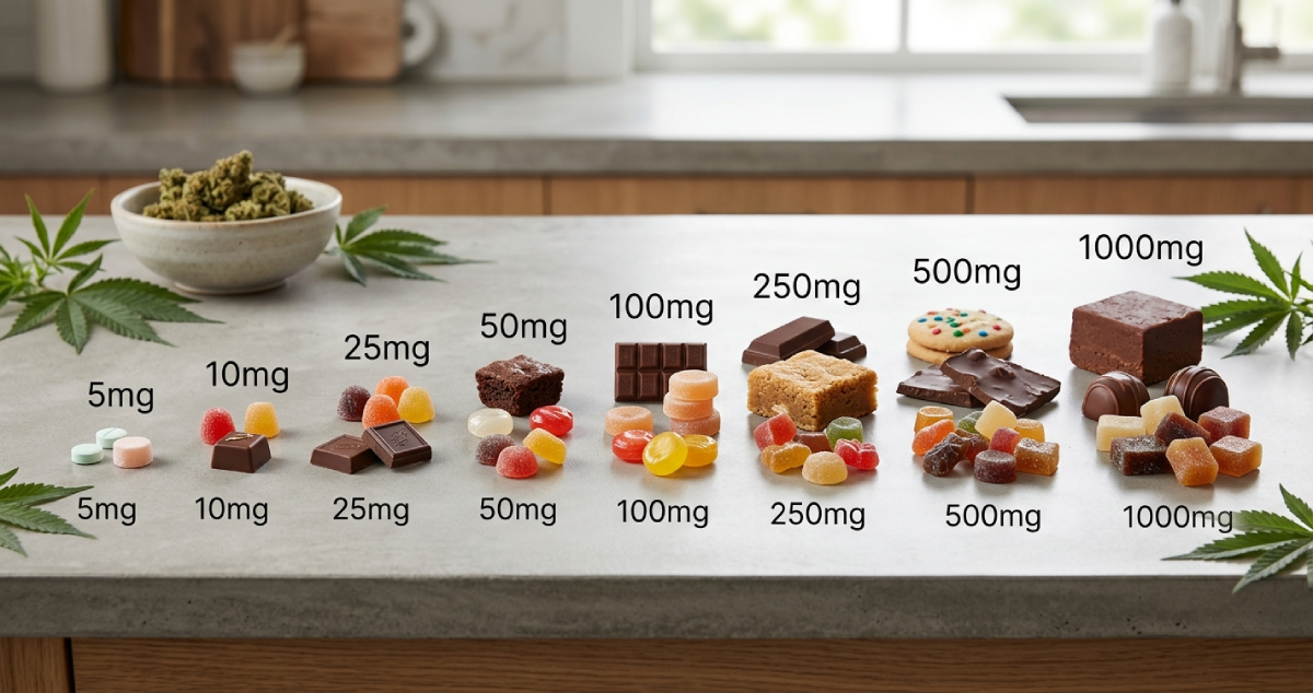 Edible Dosage Guide: From 5mg to 1000mg (Complete THC Edible Dosage Chart)